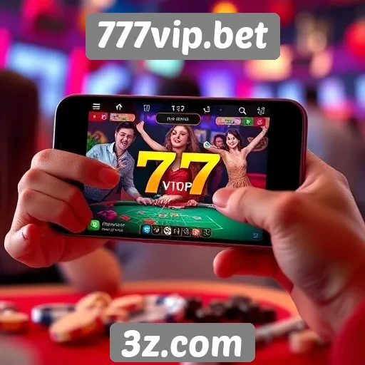 Experiência do usuário em dispositivos móveis no 777vip.bet