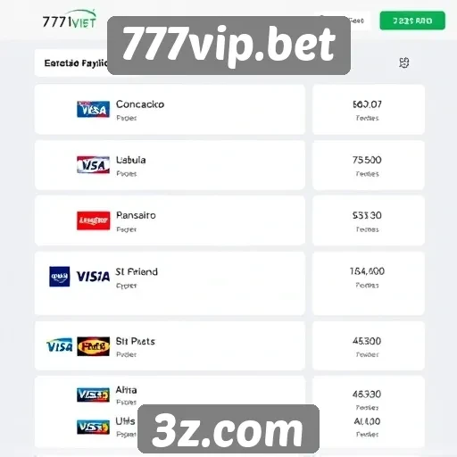 Opções de pagamento disponíveis no 777vip.bet